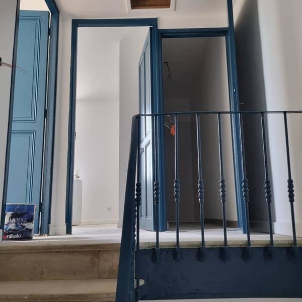 Escalier bleu
